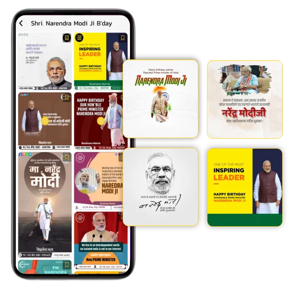 PM Narendra Modi's Birthday festival posters